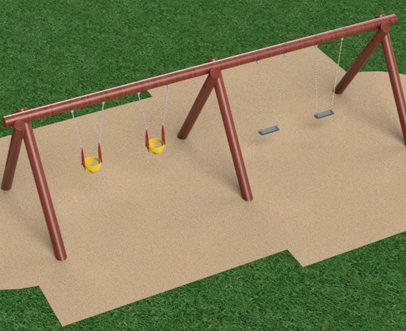 Cross arch swing –4 persons – w-o seats