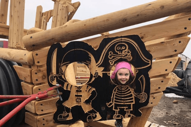 What are themed playgrounds?
