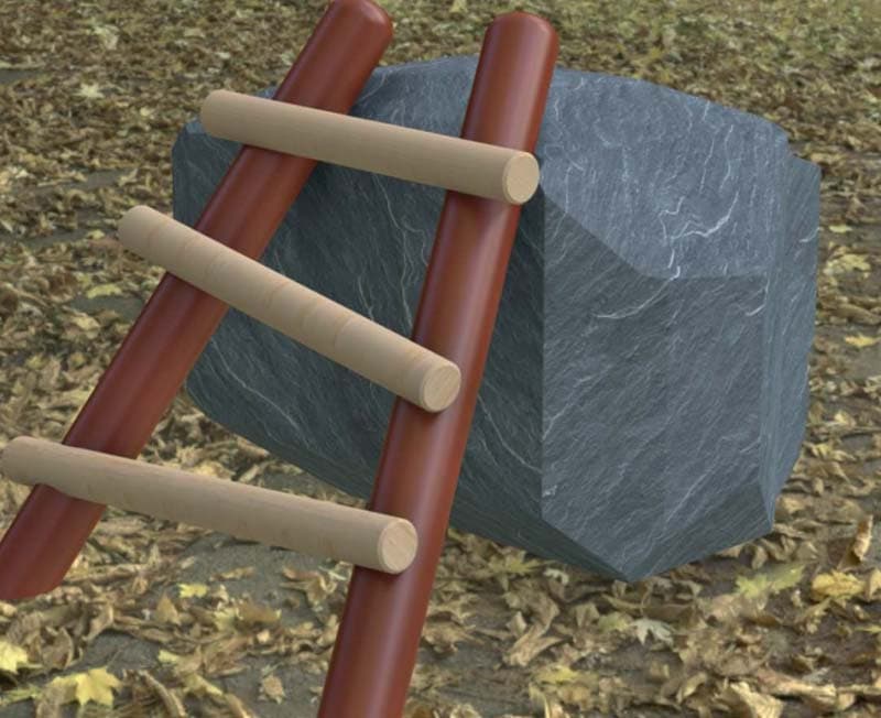 Option B : Small log ladder