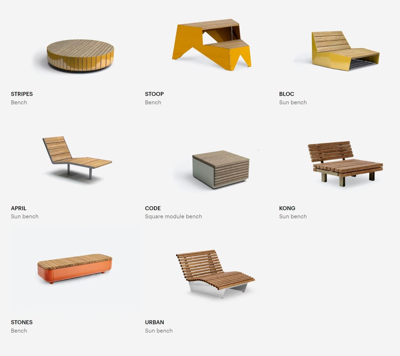 Site furnishings