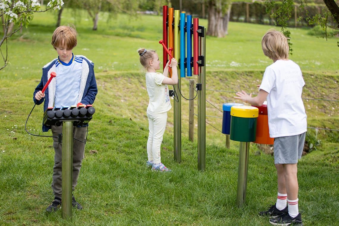 Outdoor musical instrument installed by Westplay