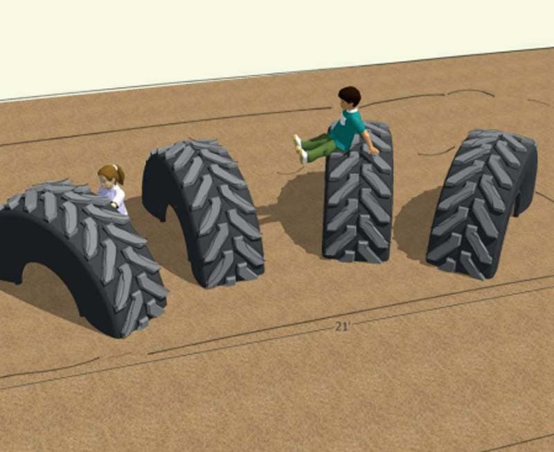 Tractor tire crossing (each)
