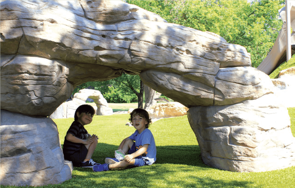 What are playground rock climbers?